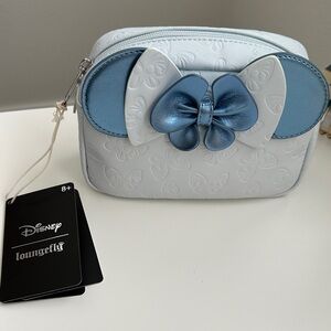 Loungefly Disney Blue and White Crossbody Bag